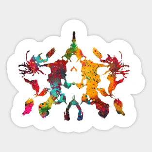 Rorschach inkblot test Sticker